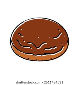brioche bun food meal color icon vector. brioche bun food meal sign. isolated symbol illustration