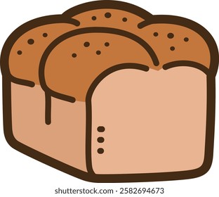 Brioche vector doodle illustration and graphic