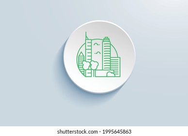 
Brisbane Icon Isolated White Background