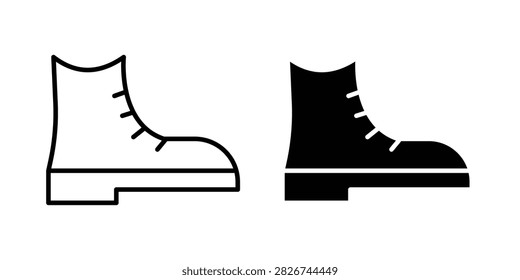 brisk boots icon in black, best for Print