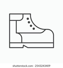 Brisk boots icon in black outlined and solid.