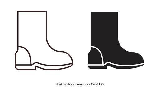 brisk boots icon concept. Glyph vector illustration isolated. Simple solid style.