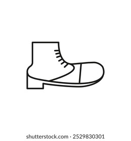 brisk boots icon flat line symbol set.