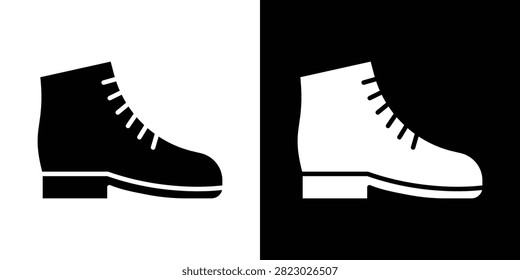brisk boots icon minimal art kit. EPS10.