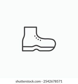 Brisk boots icon set in black color