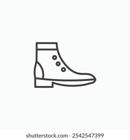 Brisk boots icon in solid black and white color