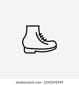 Brisk boots icon in stroke line.