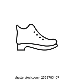 Brisk boots icon Thin isolated logo