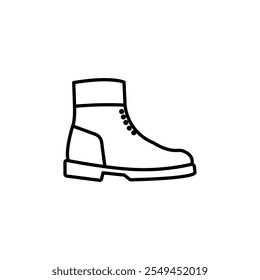 Brisk botas icono de Vector delineado estilo.