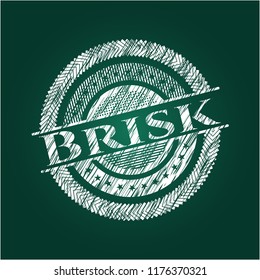 Brisk chalkboard emblem