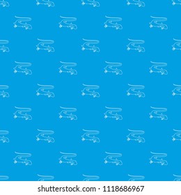 Brisk lizard pattern vector seamless blue repeat for any use