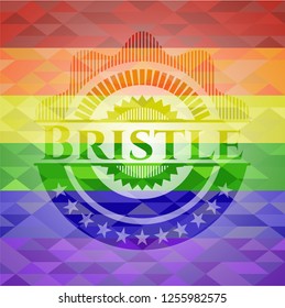 Bristle lgbt colors emblem 