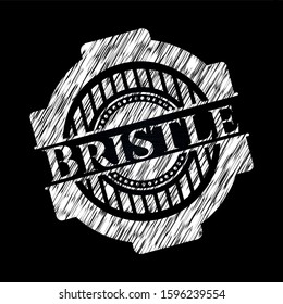 Bristle on chalkboard. Vector Illustration. Detailed.