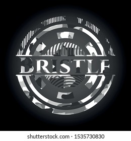 Bristle on grey camo pattern