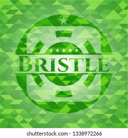 Bristle Realistic Green Mosaic Emblem