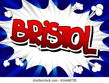 Bristol - Comic book style word