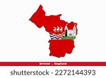 Bristol County of England Flag