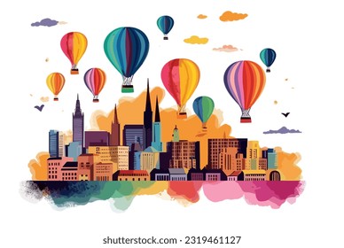 Bristol Sky Line Vector Illustration