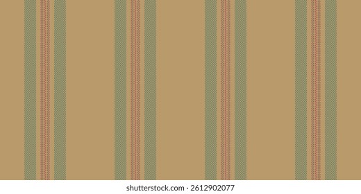 Britain background seamless fabric, festive textile vertical lines. Interior vector texture stripe pattern in amber and pastel colors palette.