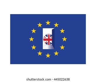 Britain Brexit Referendum Graphics -  Exit Door For Britain