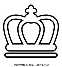 Britain crown icon. Outline illustration of britain crown vector icon for web