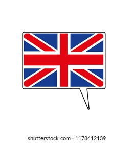 
Britain flag message icon