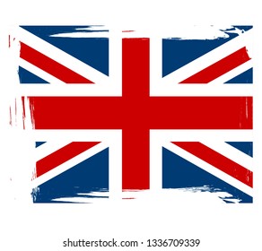 Britain flag. Vector illustration