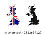 Britain map icon. 
UK country outline