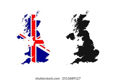 Britain map icon. 
UK country outline