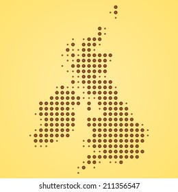 Britain Map Illustration