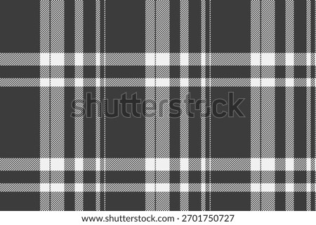 Britain vector plaid seamless, quilt textile background texture. Platform pattern fabric check tartan in grey and white colors palette.