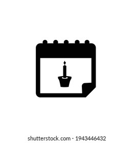 Brithday icon on a white background