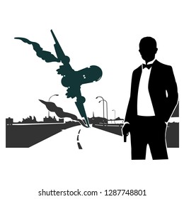 British agent and the crash of an airliner
