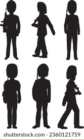 British Beefeater Silhouette Vector Graphic Pack