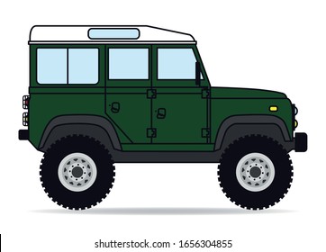 A British Car For The Rough Terrain In Green