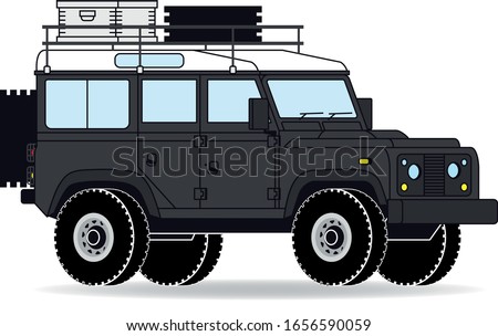 A British car for the rough terrain in grey