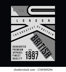 British city graphic design for t shirt,vector illutration