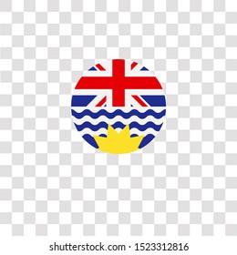 british columbia icon sign and symbol. british columbia color icon for website design and mobile app development. Simple Element from countrys flags collection for mobile concept and web apps 