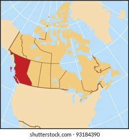 British Columbia Locate Map