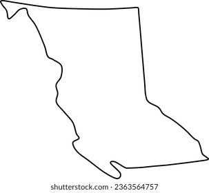 british columbia map, british columbia vector, british columbia outline, british columbia