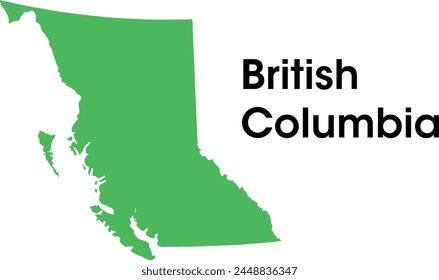 british columbia map in vectors