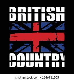 british country design typography,vector illustration for print