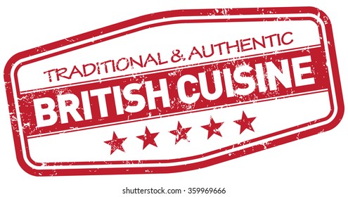 british cuisine stamp