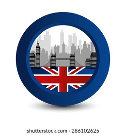 British design over white background, vector illustration.