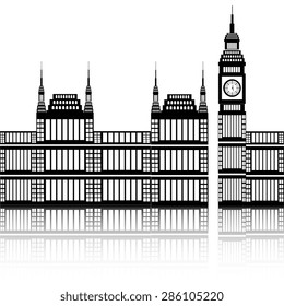 British design over white background, vector illustration.