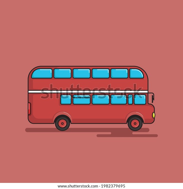 British double decker bus\
vector