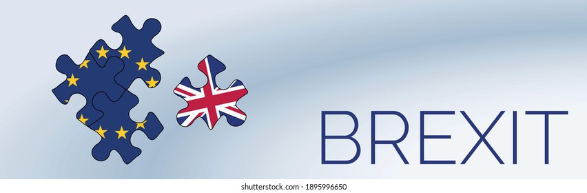 British Exit From The European Union Brexit - Vector Illustration