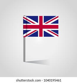 British falg design with falg stand vector