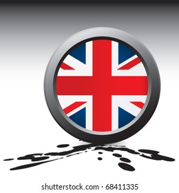 British flag black splattered ground