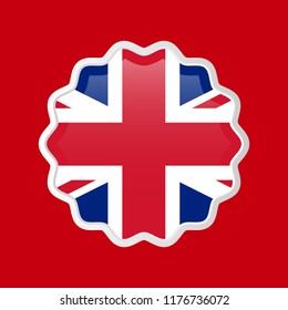 British Flag Button